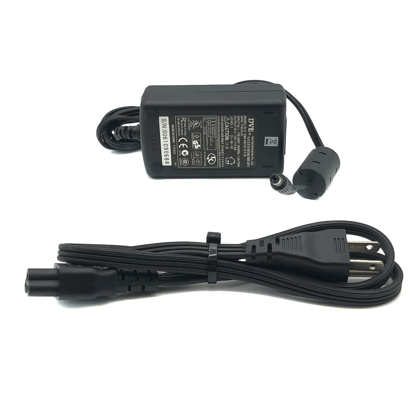 DVE DSA-0421S-09 9.5V 4A 38W Stable AC Adapter P/N 41206341-11E for Monitor & Electronic